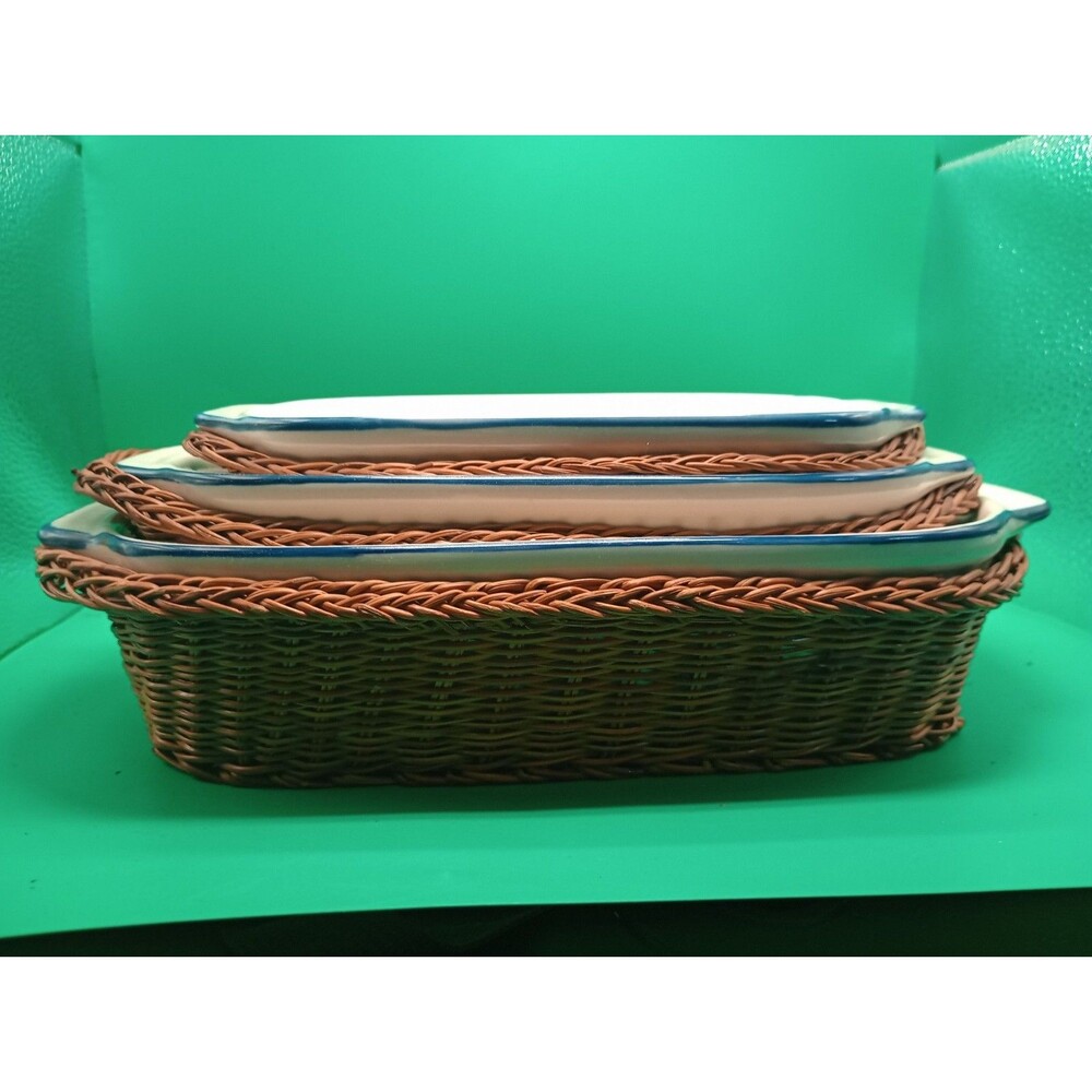Six Piece Hampton Direct Serving Bowls With Vegetables On The Inside